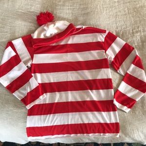 Where’s Waldo Costume Shirt + Hat